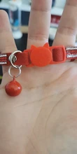 Collar de cristal para gato con cascabel y anillo de cuello para gatito, accesorios de correa para el cuello, productos para mascotas