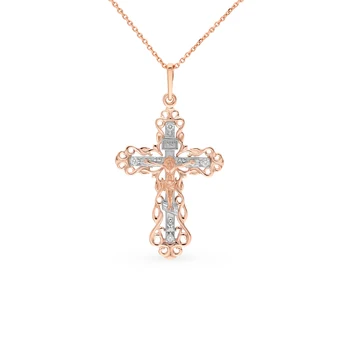 

Gold pendant with diamonds sunlight sample 585