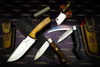 Buy HAND MADE FULLY FULL HUNTING SET CODE: 544,Hunting,Camping Knife,Nature,Quality, Useful, Steel
