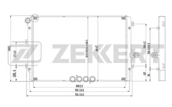 

Radiator OHL. DV. Audi A3 II 03-tt LL 06-skoda Octavia (1Z _) 04-vw Golf V VI 03-passat VI zekkert art. mk-1234