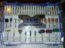 268PC Abrasive Rotary Tool Accessories Set Electric Mini Drill Bit Kit for Dremel Sanding