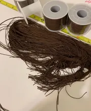 Cordón de nailon con nudo chino para pulsera, cordón de macramé de 0,5/0,8/1,0/1,5mm, borlas, abalorios para cuerda de Shamballa