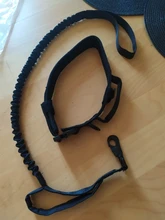 Bungee-Leash Collar German Shepherd Dogs Elastic Military Tactical Nylon for Large
