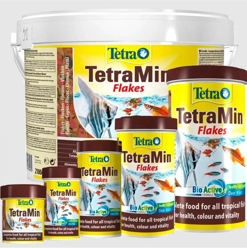 TetraMin Flakes 250ml 52g Flake Fish Food Complete Fish Food Float