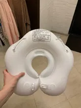 Círculo hinchable anillo para nadar para cuello, accesorios de natación infantil, anillo de tubo de bebé, boya de baño circular flotador de seguridad para cuello