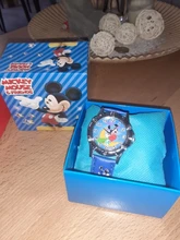 Disney-Reloj de escuela primaria para niños, caja de regalo de dibujos animados, reloj exquisito, regalo creativo para el Día de los niños