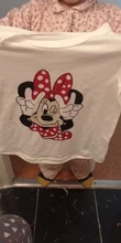 Camisetas con estampado de ratón de Minnie para mujer, camisetas informales de manga corta para niñas pequeñas, ropa a juego familiar de marca de verano