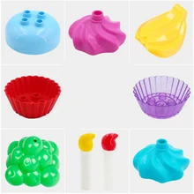 Строительные блоки торт большой развивающий Творческий сборки основы аксессуары частицы Кирпичи Детские игрушки мебельные аксессуары