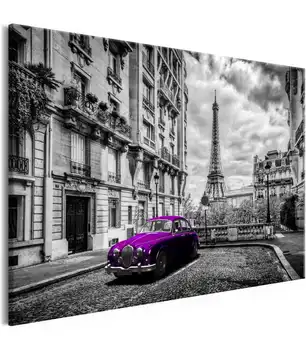 

Chart-Car in Paris (1 Part) Violet Wide