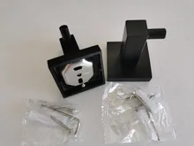 SUS304 ganchos negros para el baño, colgador de cocina de acero inoxidable, gancho de pared para llaves, abrigo, toalla gancho bata, gancho para el baño