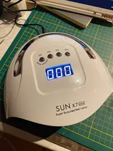 SUN X7 MAX-Lámpara LED UV de secado rápido para uñas, de alta potencia, 180W, esmalte de Gel, herramienta de secado de uñas con Sensor inteligente, nueva oferta