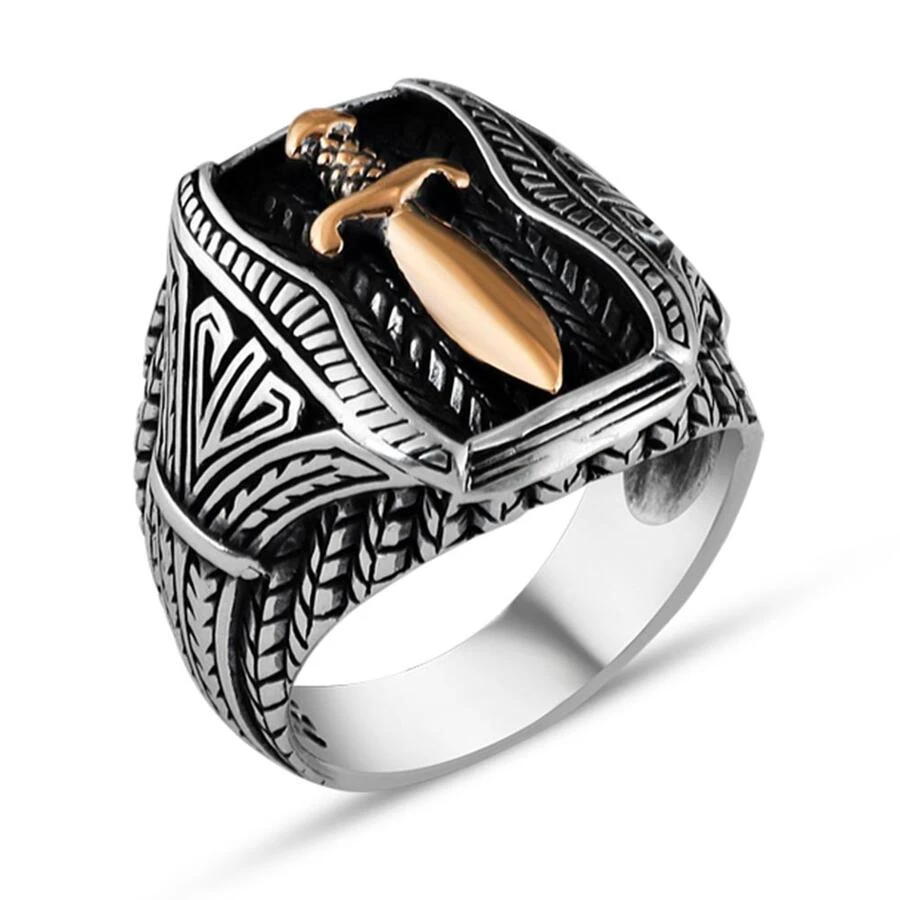 Anillo de plata de ley modelo Dagger hecho a mano para hombre, calidad 925 sólida, encantador, único especial de excelente nuevo| Anillos| - AliExpress