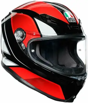 

FULL HELMET AGV K6 HYPHEN BLACK/RED - MAXI PINLOCK