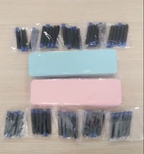 Pluma estilográfica de alta calidad, recarga de tinta, 25 uds. De diámetro, 2,6mm, 3,4mm, estándar internacional, papelería, suministros de oficina, pluma de tinta