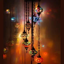 7 шаров Турецкая мозаика торшер, мозаичный торшер, османский ДИЗАЙН ТУРЕЦКАЯ люстра, мозаичный торшер