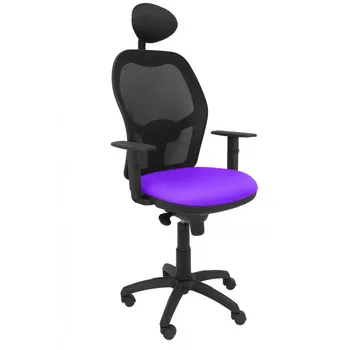 

15SNBALI82C Chair Jorquera black mesh seat bali lilac with headboard fixed PIQUERAS & CURLED