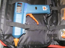 Kit de herramientas de Pistola de Pegamento Caliente con ajuste de temperatura, pistola de silicona de 150W para reparación de artesanías, bricolaje, barras de pegamento de 11mm, boquilla de cobre puro