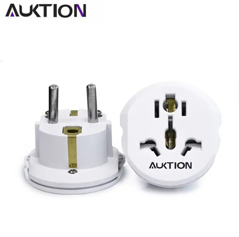 Adaptador de corriente de 220V, de corriente de enchufe chino a europeo auktion, 16A, blanco|Adaptador de enchufe internacional| - AliExpress