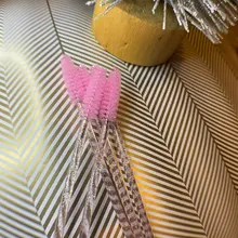 MEISHENJIE-brochas de maquillaje desechables para pestañas, varitas de rímel con mango de diamante, herramientas de extensión de pestañas, 5-50 Uds.