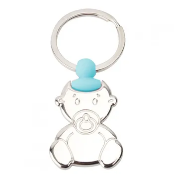 

Lot 20 keyholders PERSONALIZED Bebe Pacifier Christening Boy Blue in Cash Box Gift-Details and gifts for christenings and Holy Communion