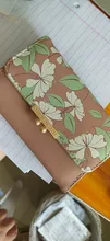 Flower Wallet Purse Female Medium-Printing Womens Cute Fold-Clutch Fashion Three Fresh
