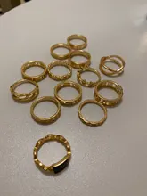 Tocona-Anillos de oro con piedras de cristal cuadradas brillantes para Mujer y hombre, Charms de estrellas geométricas, joyería para Mujer, venta al por mayor 9071