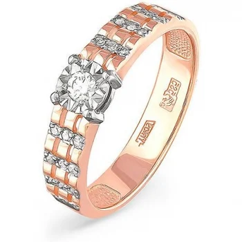 

Kabarovsky ring with 25 diamonds in red gold