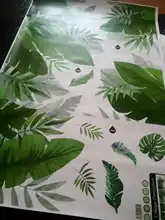 Vinyl Decal Stickers Wallpaper Poster Art Tropical-Palm-Leaves Home-Decor Beach Modern