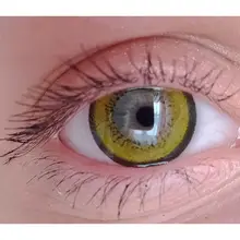 Lentillas de disfraz de Halloween, lentes de contacto de colores para ojos, azules y rojos