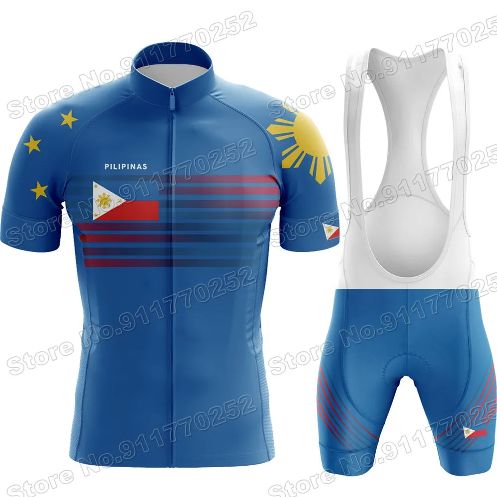 2022 Philippines Cycling Jersey Set Pilipinas Cycling Clothing Summer Road Bike Shirts Suit Bicycle Bib Shorts MTB Sportswear 6