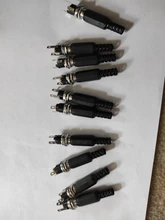 Fuente de alimentación de 5,5mm x 2,1mm, 5,5x2,1 CC, Conector de clavija + adaptador de Terminal de montaje de Panel de Metal hembra, enchufe, conectores DC