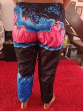 Pantalones holgados de estilo informal para mujer, pantalones Harem con estampado de historietas, pantalones de chándal de estilo Hip Hop, pantalones informales, Kpop