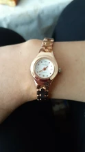 Relojes de pulsera pequeños de acero inoxidable para mujer, pulsera femenina de oro rosa de lujo, de diamantes, regalos, 1 Uds.