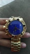 TEMEITE moda militar reloj de cuarzo de los hombres 3D esfera azul correa de acero inoxidable superior de la marca de lujo de dorado grande Dial relojes de pulsera 2021