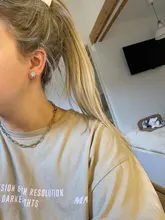 S925 de Color plata Simple ronda Bling CZ piedra de circón pendientes joyería de moda coreana pendientes para las mujeres chica