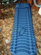 Zomake-esponja a presión con el pie para acampar al aire libre, colchoneta para dormir al aire libre, para senderismo, 200x66cm
