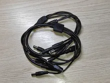 Uds cámara de seguridad CCTV 1 DC hembra a 2/3/4/5 macho adaptador de Cable de alimentación conector de Cable divisor para tira de LED