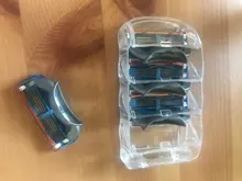 Gillette-Cuchillas de afeitar para hombre Fusion, 5 capas, cuchillas de seguridad, acero inoxidable, cuidado de la cara, 4 unidades