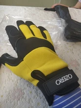 OZERO-guantes de trabajo mecánicos flexibles, Extra Grip Unisex, protección de seguridad para soldadura, jardín, motocicletas deportivas, 9022