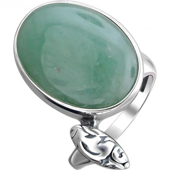 

Esthete ring with black silver agate