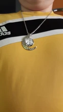 JOINBEAUTY-collar de luna con patrón islámico musulmán para hombre y mujer, accesorios sencillos, colgante de joyería hecha a mano NT355