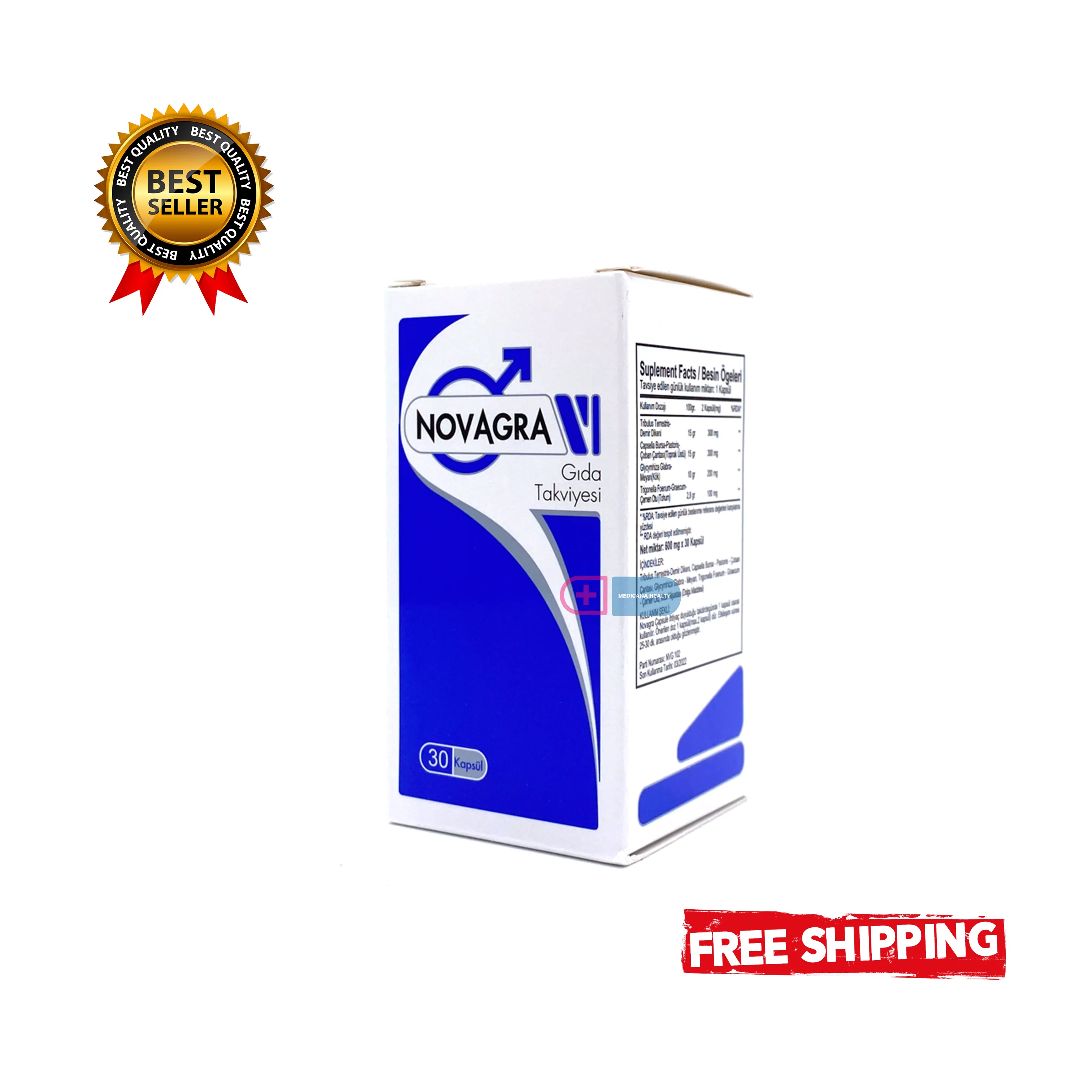 Natural NOVAGRA RETARD AND HARDENER CAPSULE FOR