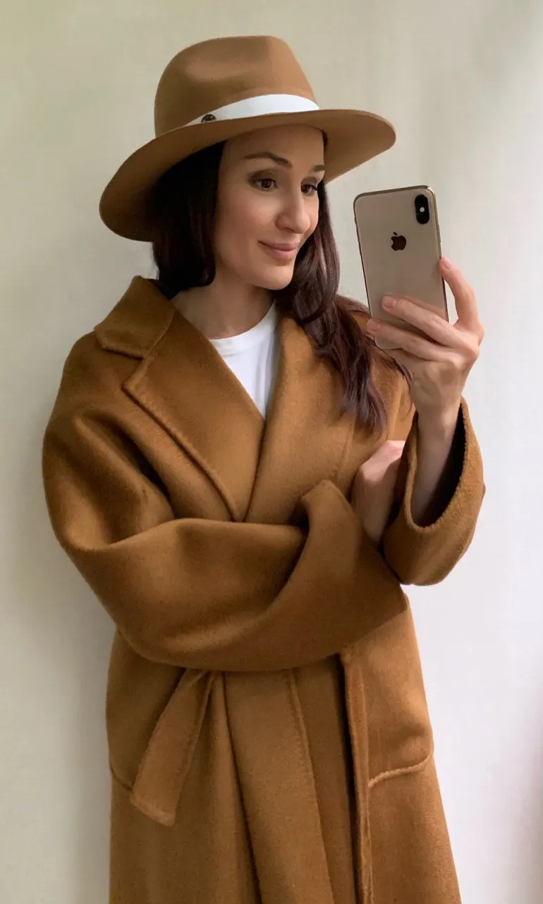 Модное женское осенне зимнее теплое мягкое Свободное пальто Obrix из 100% кашемира в