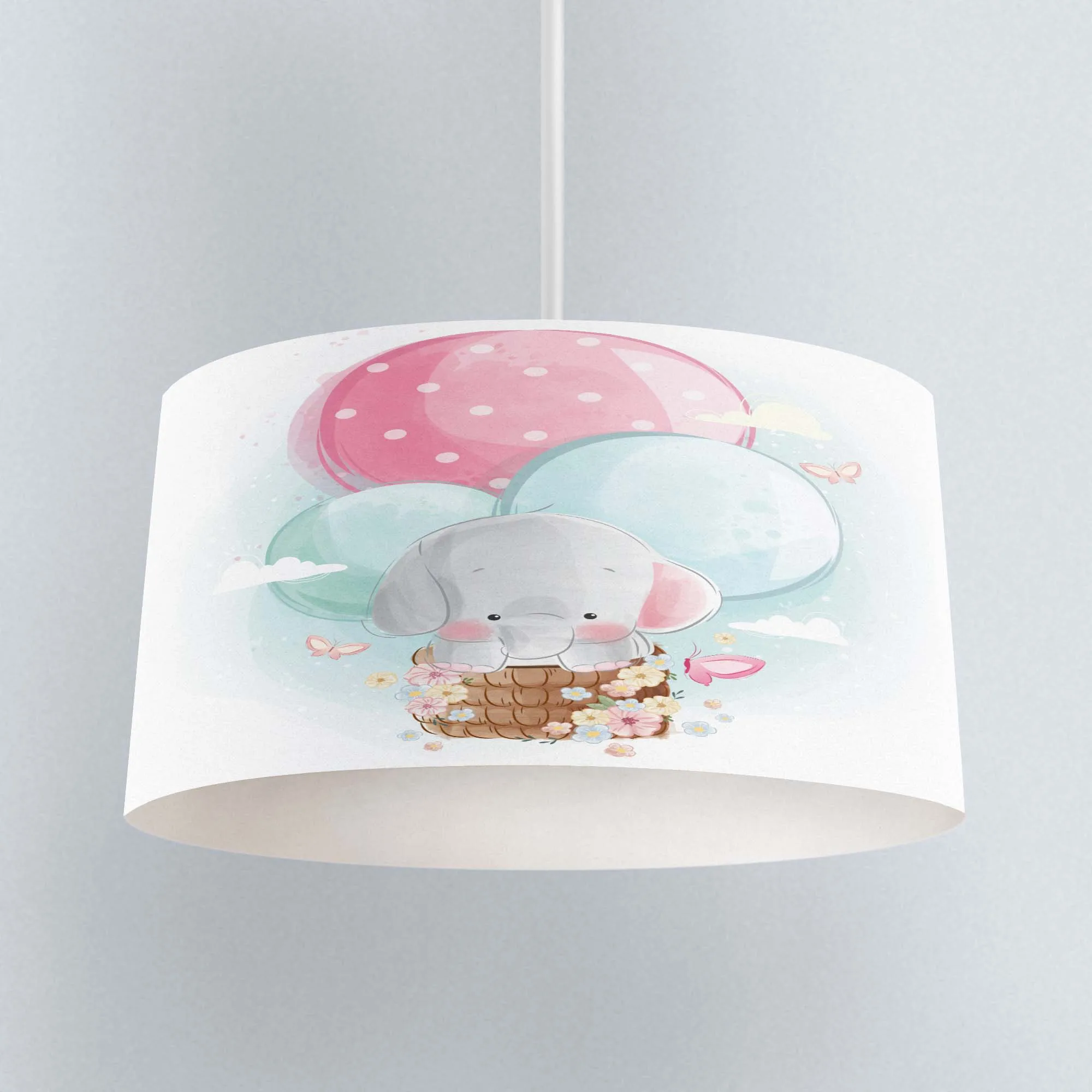 Huis Lampenken New Handmade Grey Hot Pink Fabric Elephant Nursery Lampshade Lightshade Baby Ceej Br Huis Lampenken New Handmade Grey Hot