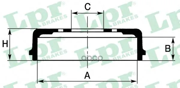 Барабан Тормозной Nissan Pathfinder/Pick Up/Terrano Lpr 7d0125 Lpr арт. 7D0125