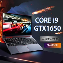  16.1 Inch Gaming Laptop Intel Core i9-9880H GTX 1650 4G Ultrabook Win10/11 2*DDR4 MAX 64GB RAM 2*M.2 SSD 2TB Fingerprint Unlock 