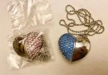 JASTER-memoria USB con forma de corazón, amor de diamantes, metal, 4GB, 8GB, 16GB, 32GB, 64GB