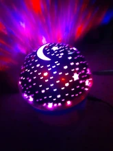 Lamp Children Star Projector Led-Night-Light Rotating-Starry Bedroom Nursery Moon