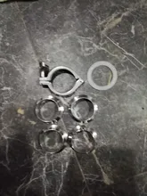 Tri-Clamp Sanitary 51mm-Pipe Weld-Ferrule Silicon 304-Stainless-Steel O/D Gasket-Assembly