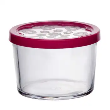 

Bank small Bazik 220 ml with lid color fuchsia